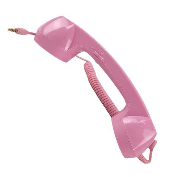 Monofone Pop Phone P2 Fone Ouvido Rosa Vintage Retro Smartpho