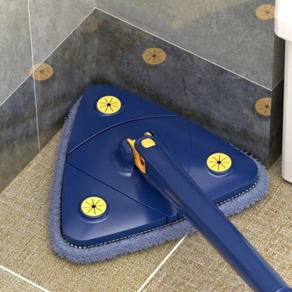 Mop De Limpeza Triângulo 360 Giratório Ajustável Limpa Vidros