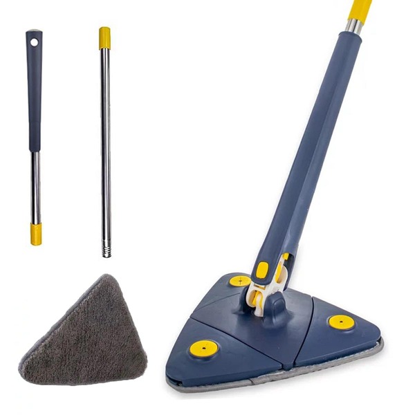 Mop Esfregao Giratorio Triangular Telescopio Espreme Agua Esf