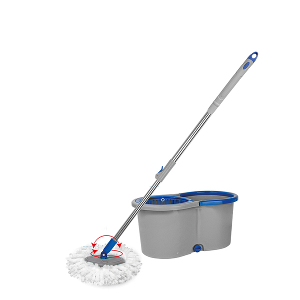 Mop Giratório 360º C/ Balde Centrífuga Limpeza Pró 13l
