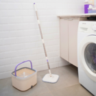 Mop Giratorio Agua Nova Com Balde E Esfregao Branco Simplo