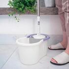 Mop Giratório Esfregão De Limpeza Com Balde 9l Cinza - Lyor