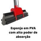 Mop Spray Rodo Mágico Vermelho E Cinza Powermaid