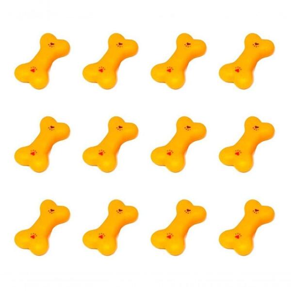 Mordedor Brinquedos Para Cachorro Vinil 12 Ossinhos