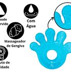 Mordedor Com Água Mãozinha  Azul