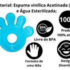 Mordedor Com Água Mãozinha  Azul