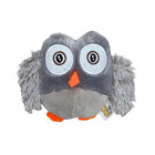 Mordedor Coruja Cinza De Pelúcia Para Pets