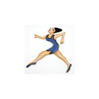 Morena Banhista Dos Anos 60 Para Decoração 30 X 27 X 1 Cm