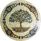 Mosaico Árvore Da Vida E Do Conhecimento Celta - 90 Cm
