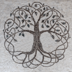 Mosaico Árvore Da Vida Tramada - 130cm