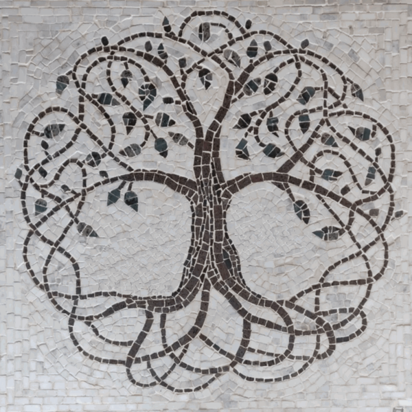Mosaico Árvore Da Vida Tramada - 130cm