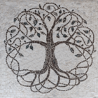 Mosaico Árvore Da Vida Tramada - 90cm