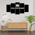 Mosaico Em 5 Peças Personalizado