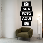 Mosaico Em 5 Peças Personalizado Vertical