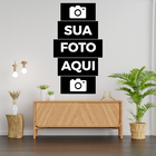 Mosaico Em 5 Peças Personalizado Vertical