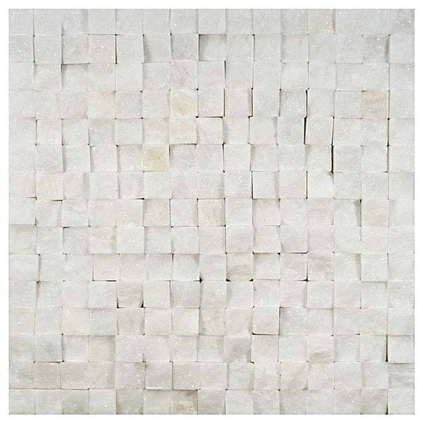 Mosaico Marmore Acetinado Branca White Split 29 50x29 50cm Colormix Leroy Merlin