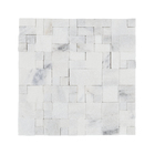 Mosaico Mármore Brilhante e Acetinado Coralia 28x28cm Trento Marmi