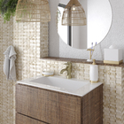 Mosaico Mármore Acetinado Cunha Spacato 28x28cm Trento Marmi