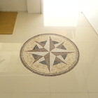 Mosaico Marmore Para Piso Rosa Dos Ventos - 60 Cm