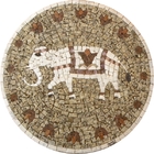 Mosaico Religioso Elefante Indiano - 70cm
