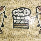 Mosaico Religioso Milagre Da Multiplicação De Paes E Peixes -
