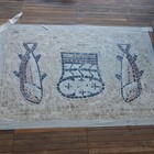 Mosaico Religioso Milagre Da Multiplicação De Paes E Peixes -