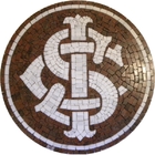 Mosaico Time De Futebol Símbolo Do Inter - 120cm