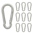 Mosquetão 7x70 Com Trava Simples 180kgf - 10 unidades