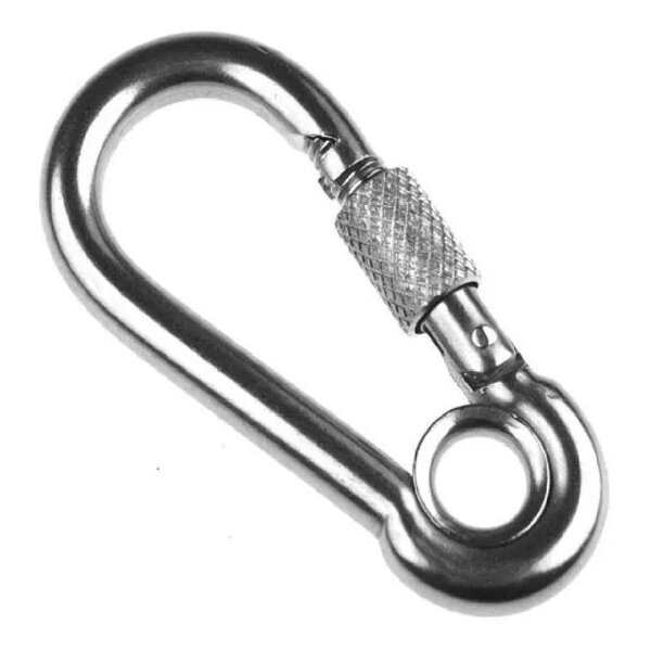 Mosquetão C/ Trava Rosca E Olhal 8x80