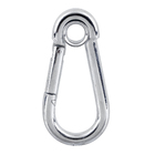 Mosquetão com Olhal Aço Trava Simples até 350kg