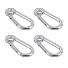 Mosquetão com Olhal Aço Trava Simples até 90kg