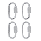 Mosquetão Oval Aço Trava Roscada até 300kg