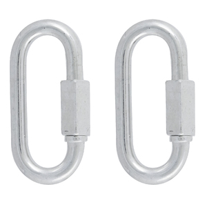 Foto de Mosquetão Oval com Trava Roscada 600kg Aço 2 peças