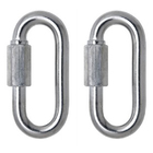 Mosquetão Trava Roscada 5mm Aço Carbografite