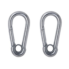 Mosquetão Trava Simples 50mm Aço Carbografite