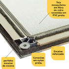 Mosquiteira  Janela De Correr Preto 1,00 X 1,20m