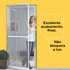 Mosquiteira Para Porta 080x2,10 Branca Com Tela Resistente À