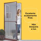 Mosquiteira Para Porta 080x2,10 Bronze Com Tela Resistente À