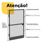 Mosquiteira Para Porta 120x210  Bronze Com Tela Resistente À