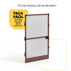 Mosquiteira Porta Bronze 0,80x2,10