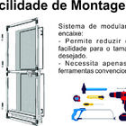 Mosquiteira Porta Cinza 1,00x2,10