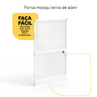 Mosquiteira Porta De Abrir  1,00x1,20 Branca