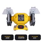 Moto Esmeril De Bancada 200w 2950 A 3540rpm + Disco De Aço Ha