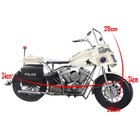 Moto Motocicleta Police Londres Vintage Retro De Metal Fundid