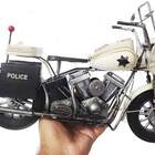 Moto Police Miniatura  Londres Vintage De Metal Fundido