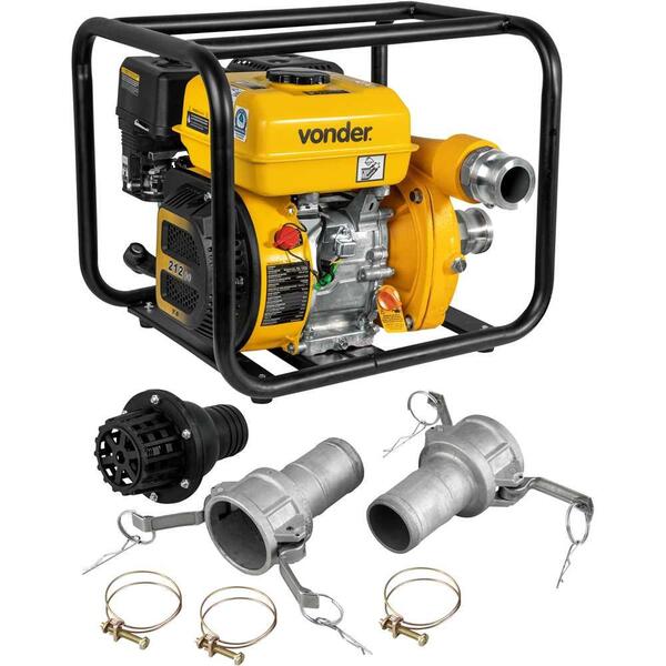 Motobomba Gasolina 2'' 7cv/hp Alta Pressão Partida Manual Von