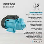 Motobomba Periférica Ebp500 0,5 Hp Ekazza