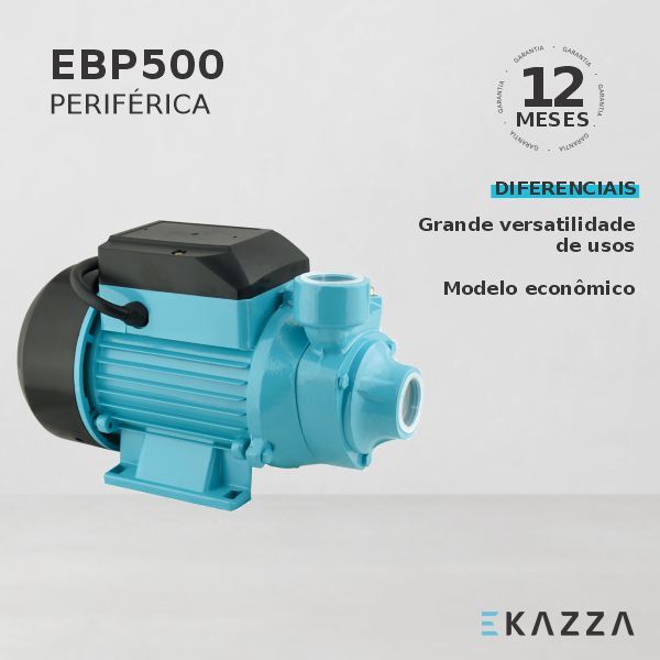 Motobomba Periférica Ebp500 0,5 Hp Ekazza | Leroy Merlin