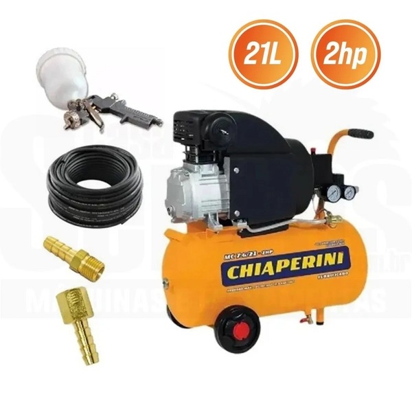 Motocompressor 07,6/21l 116lbf Mc 7,6/21 + Kit Completo 110v/