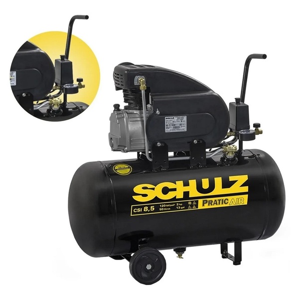 Motocompressor 08,5/50l 120lbf - Pratic Air 8,5/50 110v/220v